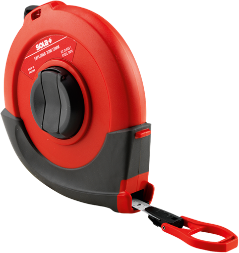 Sola stalen meetband wit 20mtr explorer ep20 kunststof huis eg-klasse 1 sb - 50080301