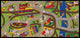 Diverse merken speelkleed ride the train (95x200)