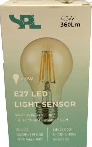 Afbeelding laden in galerijviewer, Enzo spl led gls e27 4-40w 2500k filament gold sensor - led7350
