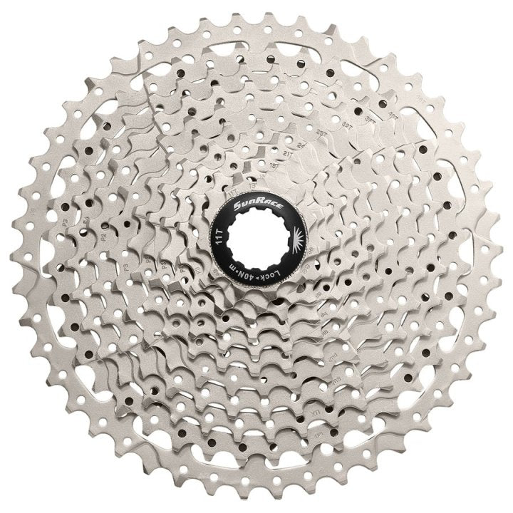 Afbeelding laden in galerijviewer, SunRace csms8 cassette 11 speed 11-46t. zilver in box
