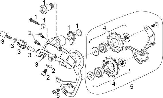 Afbeelding laden in galerijviewer, Sram achterderailleur force r.derail. force 10-sp short cage
