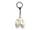 Nijntje sleutelhanger 2 klomp 4 cm wit blauw