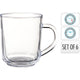 Excellent houseware theeglas gehard glas set van 6 stuks