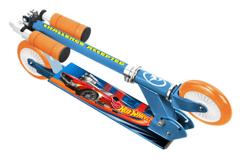 Afbeelding laden in galerijviewer, Mattel 2-wiel Kinderstep Opvouwbaar Voetrem Blauw
