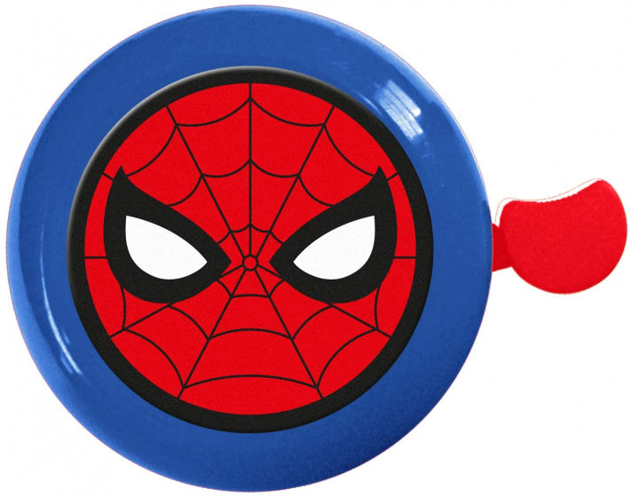 Afbeelding laden in galerijviewer, fietsbel Spider-Man 60 mm blauw rood
