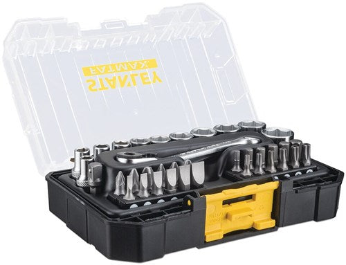 Afbeelding laden in galerijviewer, Stanley handgereedschap stanley fatmax pro-stack - dopsleutelset - 37-delige set - 1 4 aansluiting
