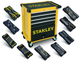 Stanley koffers stanley stht0-80442 | gereedschapswagen | 4 lades - gevuld met 9 modules - stht0-80442