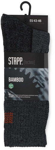 Afbeelding laden in galerijviewer, Stapp techno bamboo sok 28400 donkergrijs oranje | 6556 donkergrijs oranje | maat 50 - 00.134.007.47
