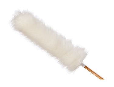 Villgrater natur plumeau van lamsvacht - 65 cm