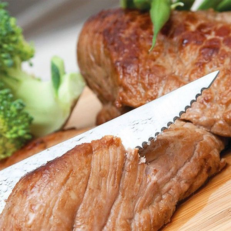 Afbeelding laden in galerijviewer, Steakmes 12cm rvs zwart
