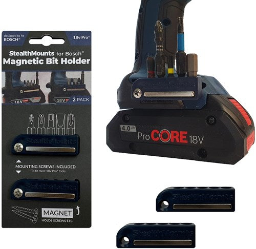 Afbeelding laden in galerijviewer, Stealthmounts bithouder voor bosch 18v | blauw | 2 stuks - bh-bo-blu-2
