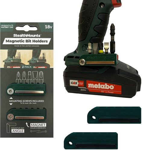Afbeelding laden in galerijviewer, Stealthmounts bithouder voor metabo cas | groen | 2 stuks - bh-mt-grn-2
