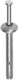 Steelies ultimate slagplug 6x 40 cilinderkraag alu zink nagel | 100 stuks - kde10600401
