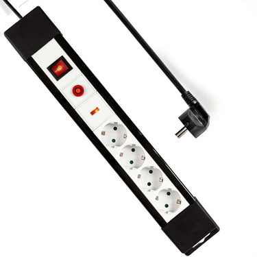 Stekkerdoos nedis exs430spf1pro wit, zwart