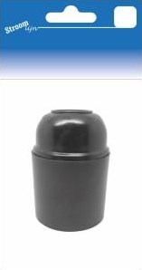 Stroomlijn lamphouder e27 glad zwart bakeliet 6642700