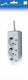 Stroomlijn tcd ra 4-voudig 5 meter snoer wit - 6672563