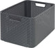 Curver style mand l rotanstyle antraciet (lxbxh 44x32x23cm)
