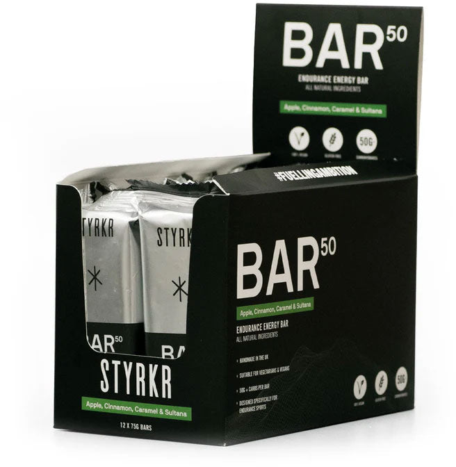 Afbeelding laden in galerijviewer, Styrkr bar50 energy bar 12er box

