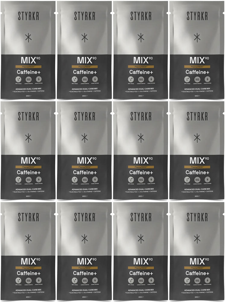 Afbeelding laden in galerijviewer, Styrkr mix90 caffeine dual-carb energy drink 12er box
