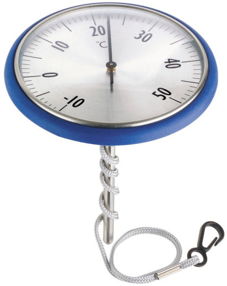 Afbeelding laden in galerijviewer, Summer fun Thermometer boei RVS blauw
