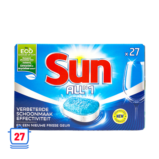 Imp sun vaatwastabletten all in 1 27 stuks