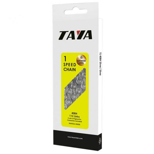 Taya Ketting 408h 1 2x3 32 1-speed zwart zwart 112 schakels hangkaart