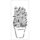 The crafter's workshop • slimline stencil jonquils 10,16x22,86cm