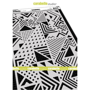 Carabelle studio • sjabloon compositie met driehoeken
