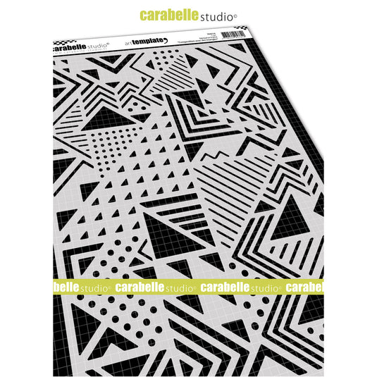 Carabelle studio • sjabloon compositie met driehoeken