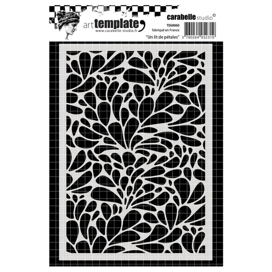 Carabelle studio • template 10,5x14,8cm un lit de pétales