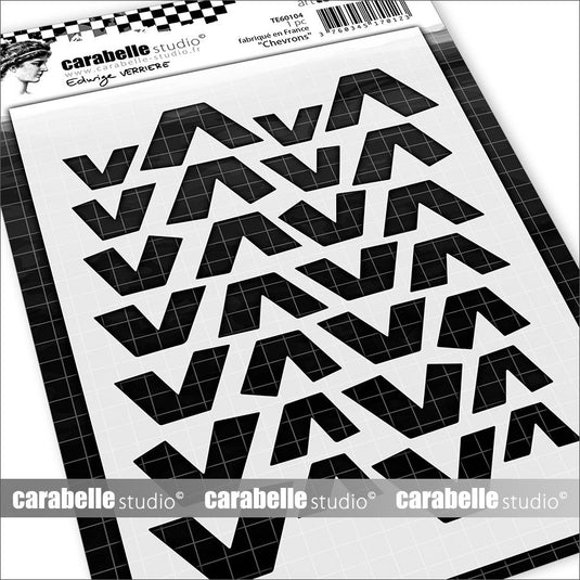 Carabelle studio • stencil a6 chevrons by edwige verrière