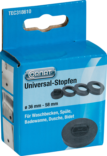 Afbeelding laden in galerijviewer, Cornat universele afvoerstop 36-58mm - tec318610
