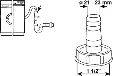 Cornat aansluiting afloop spoelbak 6 4 - tec356400r