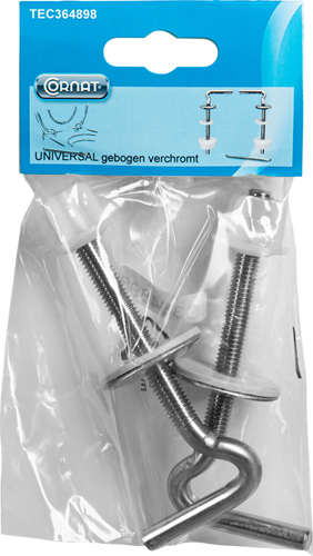 Afbeelding laden in galerijviewer, Cornat wc-bril bevestigingset exclusiv ch - tec364898
