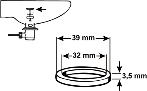 Afbeelding laden in galerijviewer, Cornat dichting o-ring excenter 30mm - tec380241
