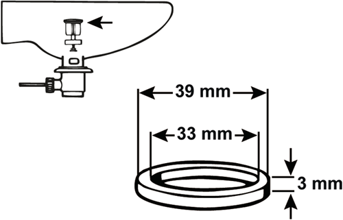 Afbeelding laden in galerijviewer, Cornat dichting o-ring 33x3mm afvoerplug - tec380242
