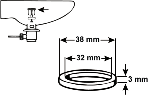 Afbeelding laden in galerijviewer, Cornat dichting o-ring 32x3mm afvoerplug - tec380243
