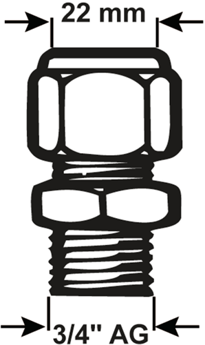 Afbeelding laden in galerijviewer, Cornat knelkoppeling ms sok 3 4mx22mm - tec583028
