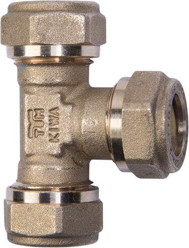 Afbeelding laden in galerijviewer, Cornat knelkoppeling ms t-stuk 22x22x22mm - tec583680
