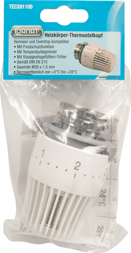 Afbeelding laden in galerijviewer, Cornat radiatorknop thermostatisch - tec591100
