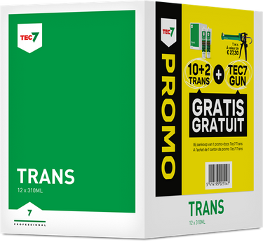 Tec7 trans clear patroon transparante voegkit 310ml - 539506000
