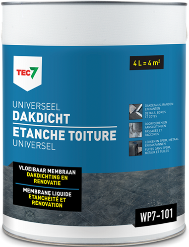 Tec7 wp7-101 universeel dakdicht emmer 4l - 602470000