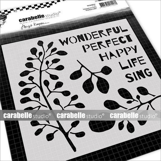Carabelle studio • stencil perfect life by birgit koopsen
