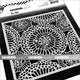Carabelle studio • stencil square 6’’ comme un napperon
