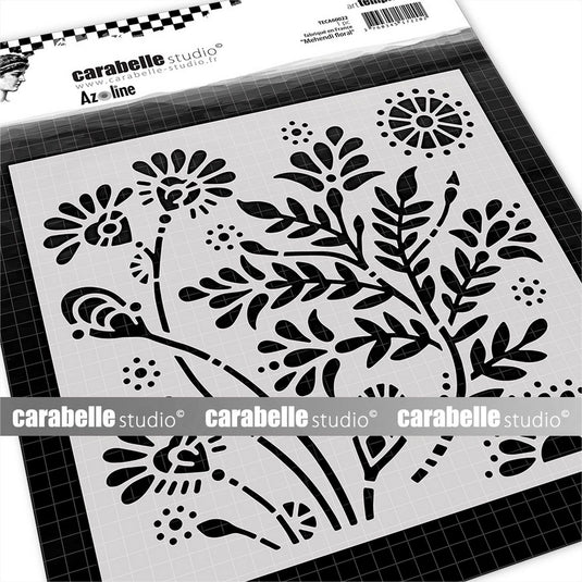 Carabelle studio • stencil square 15,2cm mehendi floral