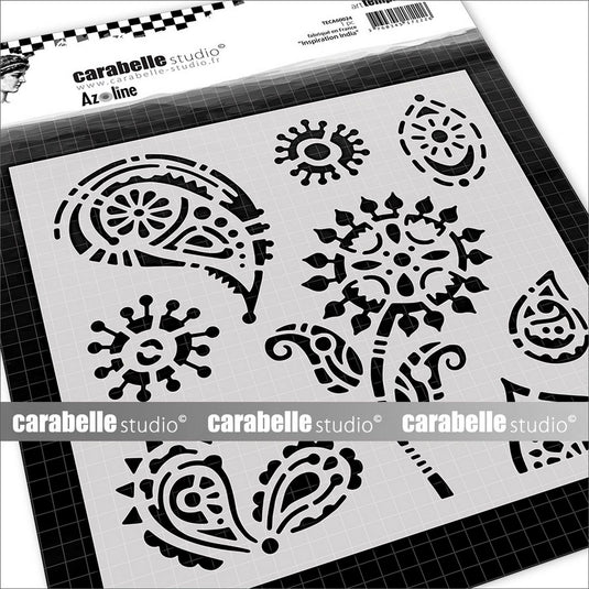 Carabelle studio • stencil square 15,2cm inspiration india