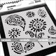 Carabelle studio • stencil square 15,2cm inspiration india