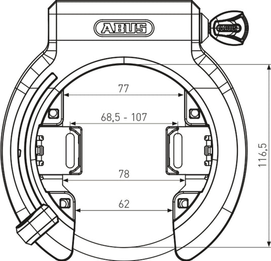 Abus granit x-plus 6950m nr am frame lock