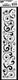 Carabelle studio • template edge 6x29cm arabesques
