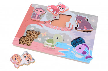 Jouéco the wildies family puzzel zachte vakjes